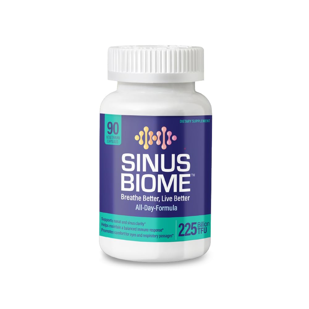 NANOWELL Sinus Biome All-Day Formula Dietary Supplement, 90 Vegetarian Capsules, 225 Billion TFU for Nasal, Sinus, Respiratory Support NANOWELL Au supplements