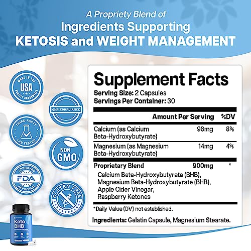 Keto BHB Exogenous Ketones for Men & Women - Keto Supplements for Mental Clarity Nutriana Au supplements