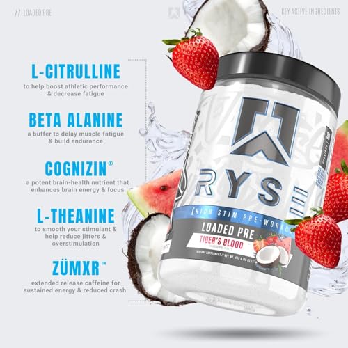 RYSE Up Supplements Loaded Pre Workout Powder Supplement for Men & Women RYSE Up Supplements Au supplements