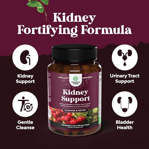 Kidney Support Cranberry Supplement for Women and Men - High Strength Kidney Natures Craft Au supplements