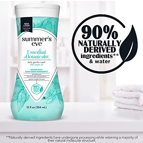 Summer's Eve Essential Botanicals Gentle Wash with Argan Oil, Removes Odor, pH balanced, 12 fl oz Summer's Eve Au supplements