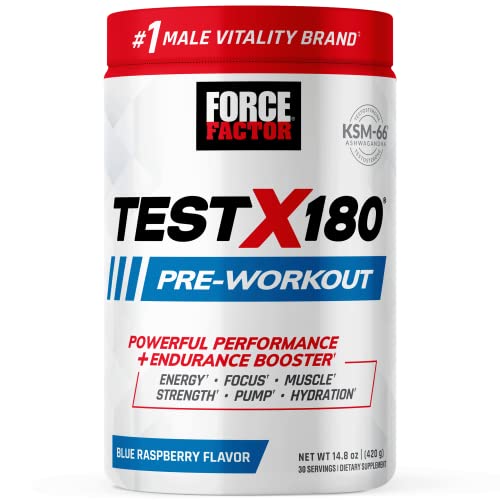 FORCE FACTOR Test X180 Pre-Workout Powder & Energy Supplement, Boost Focus Force Factor Au supplements