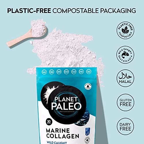 Pure Marine Collagen Powder (60 Servings, 450g) | for Healthy Skin, Hair and Nails, and Gut Health Planet Paleo Au supplements