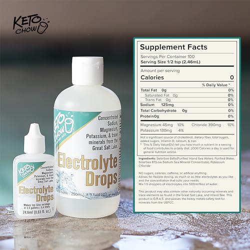 Keto Chow - Electrolyte Hydration Drops - Keto Diets & Intermittent Fasting - Immune Support Keto Chow Au supplements