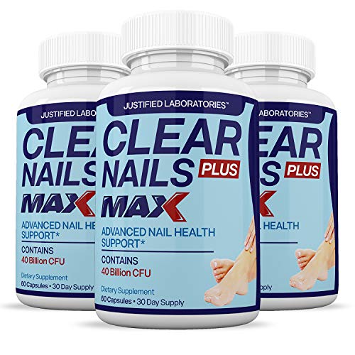 Justified Laboratories (3 Pack) Clear Nails Plus Max Pills 40 Billion CFU Probiotic 60 Caps Justified Laboratories Au supplements