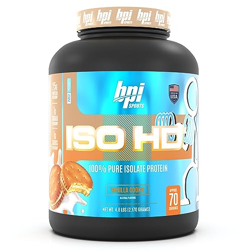 BPI Sports ISO HD Isolate Protein Vanilla Cookie, 76.8 oz - 69 Servings BPI Sports Au supplements