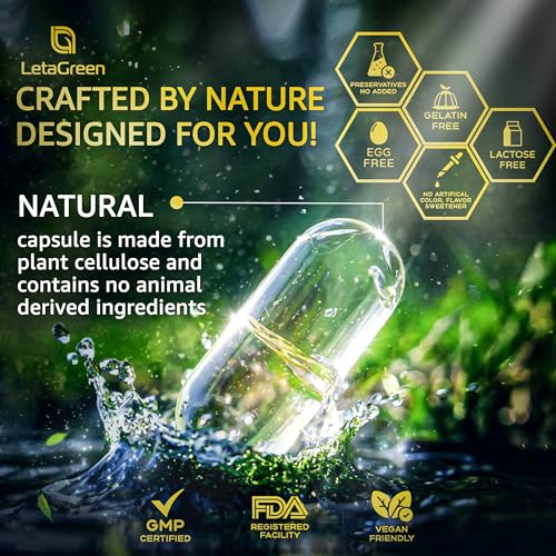 LetaGreen Organic Lions Mane Supplement Capsules - 120 Real Mushrooms Lion's Mane LetaGreen Au supplements