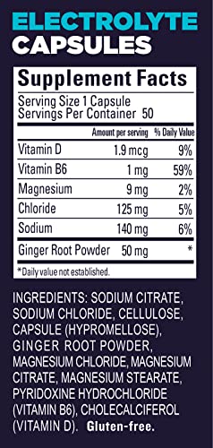GU Energy Roctane Ultra Endurance Electrolyte Capsules, 50-Count Bottle GU Energy Au supplements