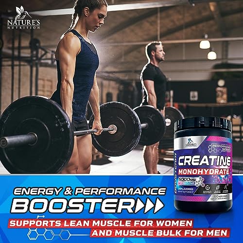 Micronized Creatine Monohydrate Powder - 100% Pure Unflavored Creatine Powder Nature's Nutrition Au supplements