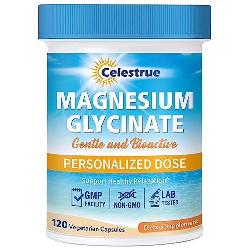 Celestrue Magnesium Glycinate, Fully-Chelated, Optimal Absorption, Gentle on The Stomach Celestrue Au supplements