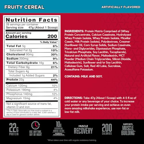 BSN SYNTHA-6 Whey Protein Powder with Micellar Casein, Milk Isolate, Fruity Cereal BSN Au supplements