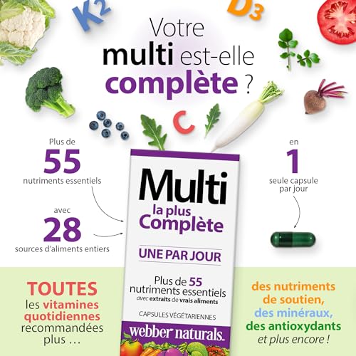 Webber Naturals Men's Most Complete Multi, 90 Vegetarian Capsules Webber Naturals Au supplements