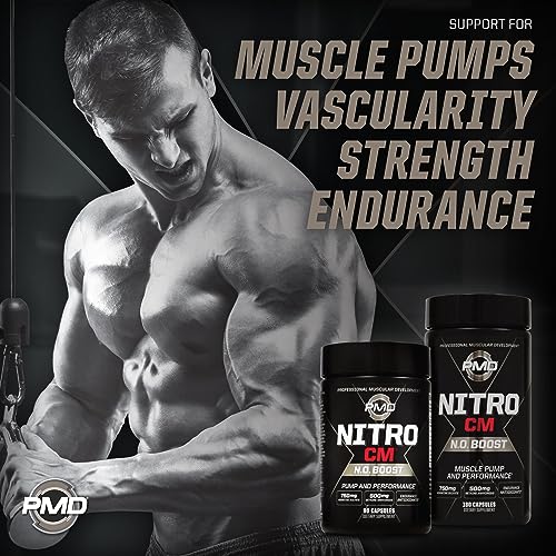 PMD Sports Nitro cm - Nitric Oxide with Agmatine Pre Workout Supplement - Muscle PMD Au supplements