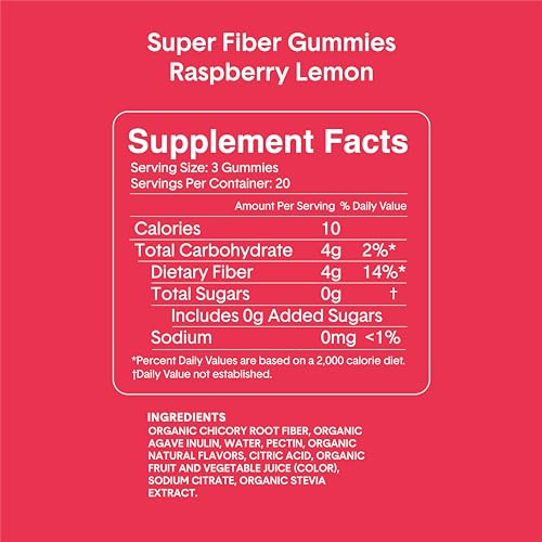 Bellway Super Fiber Gummies for Adults - Sugar Free Organic Fiber Supplement Bellway Au supplements
