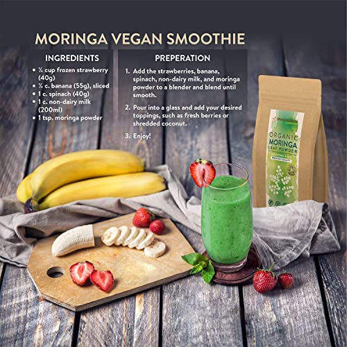 1KG Moringa Superleaf Powder Oleifera 100% Organic Raw Premium Quality Non-GMO Spring Blossom Au supplements