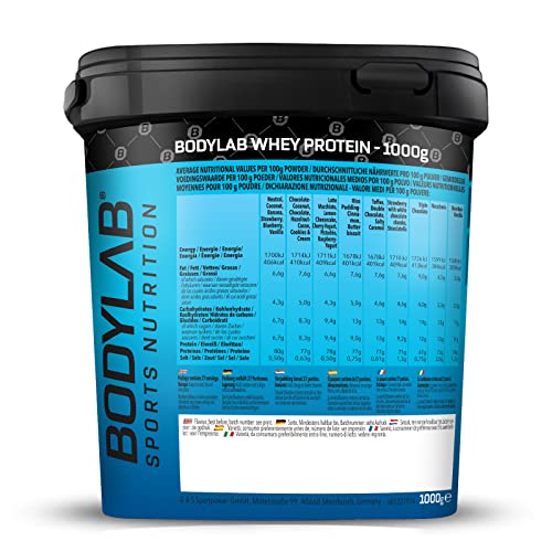 Bodylab24 Whey Protein Powder Milk Chocolate 1kg, Protein-Shake for Your Workout Bodylab24 Au supplements