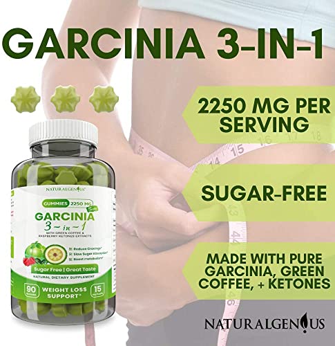 Fat Burning Gummies Pure Extract Garcinia Cambogia, Green Coffee, Raspberry Ketones NATURALGENIUS Au supplements