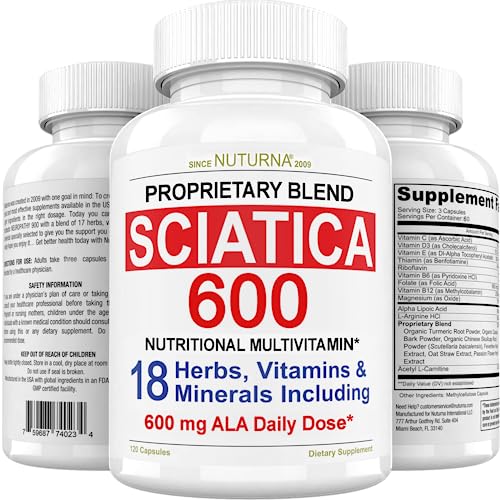Sciatica Supplement with 600 mg Alpha Lipoic Acid - Sciatic Nerve Support Nuturna Au supplements