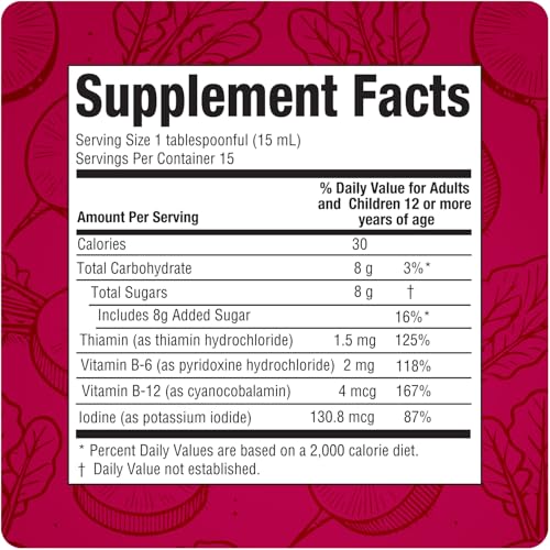Rabano Yodado Ionized Radish Dietary Liquid Supplement with Iodine, Vitamin B1, B6 & B12, Wellness & Digestive Support, Helps Maintain Natural Energy & Nutrient Balance, 8 Fl Oz, Pack of 1 Rabano Yodado Au supplements