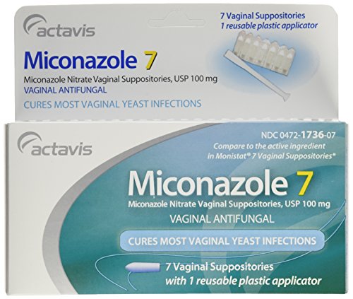 Miconazole 7 Day Vaginal Suppositories 100 mg - 7 ea Miconazole Au supplements