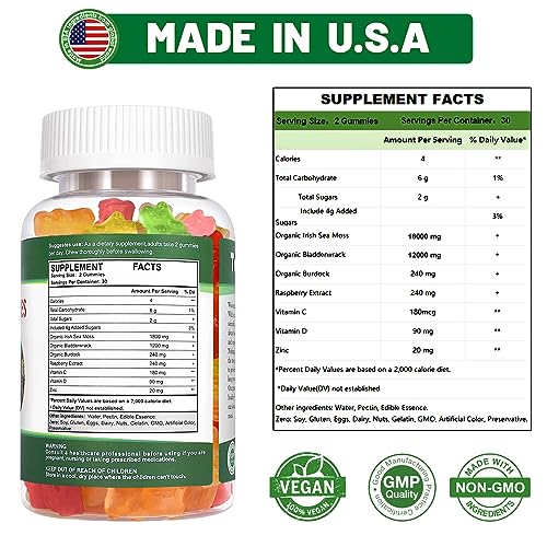 Tary Nally Sea Moss Gummies, Organic Irish Sea Moss Gummies for Adults & Kids Tary Nally Au supplements