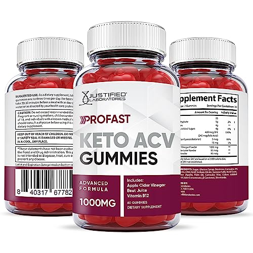 Justified Laboratories ProFast Keto ACV Gummies 1000MG Pro Fast Vegan Non GMO Justified Laboratories Au supplements