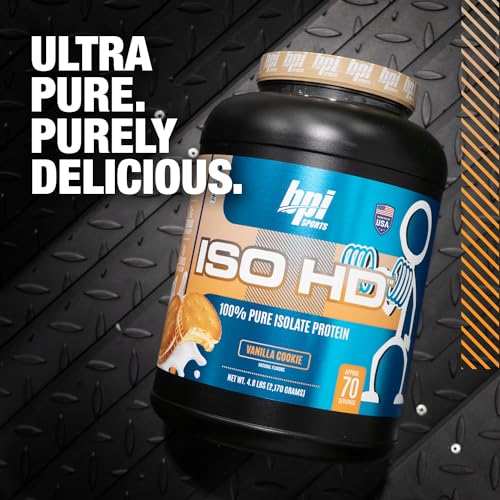 BPI Sports ISO HD Isolate Protein Vanilla Cookie, 76.8 oz - 69 Servings BPI Sports Au supplements