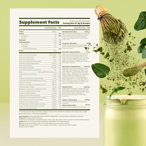 Ka’Chava All-In-One Nutrition Shake Blend, Matcha, 85+ Superfoods, Nutrients & Plant Ka'Chava Au supplements