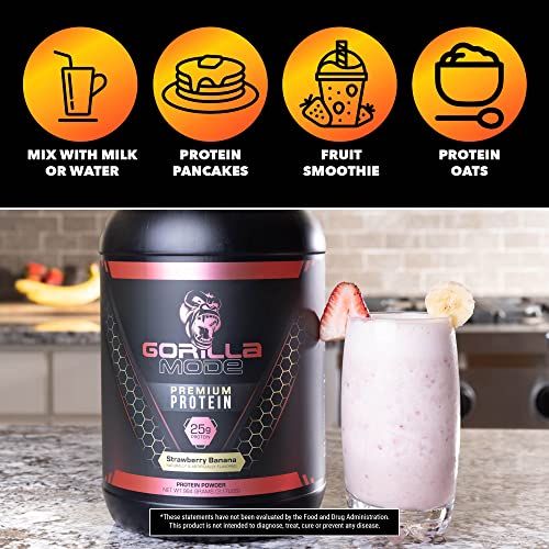 Gorilla Mode Premium Whey Protein - Chocolate / 25 Grams of Whey Protein Isolate Gorilla Mind Au supplements