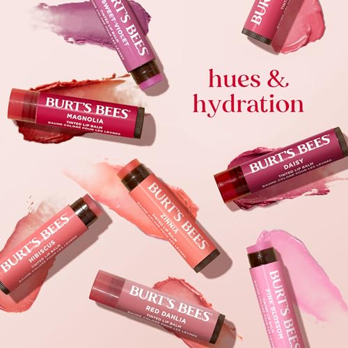 Burt's Bees Lip Tint Balm with Long Lasting 2 in 1 Duo Tinted Balm Formula, Color Infused with Deeply Hydrating Shea Butter for a Natural Looking Buildable Finish, Fiery Red Dahlia (2-Pack) Burt's Bees Au supplements