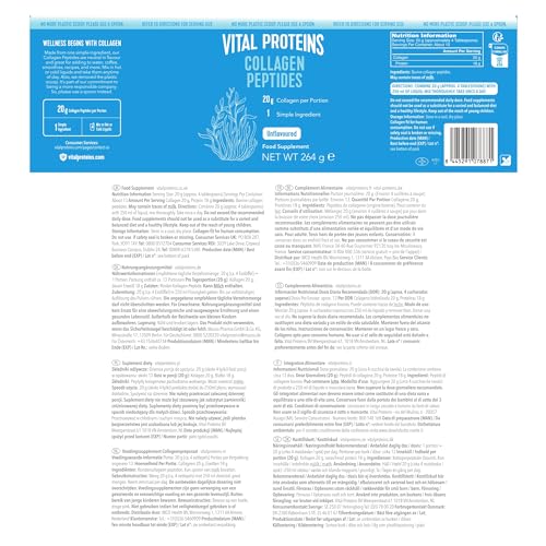 Vital Proteins Collagen Peptides Powder Supplement (Type I, III), Unflavored Hydrolyzed Collagen-Hair VITAL PROTEINS Au supplements