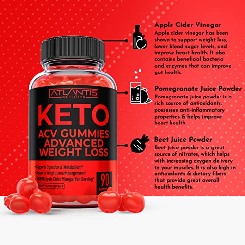 Keto ACV Gummies for Weight Loss - Supports Digestion, Advanced Weight Loss, Detox Atlantis Nutrition Au supplements