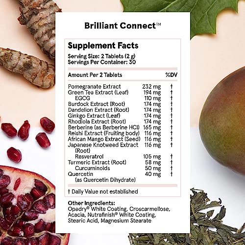 Brilliant Connect Period Health Supplement – Promotes Relief from Cramps, Fatigue Feel Brilliant Au supplements