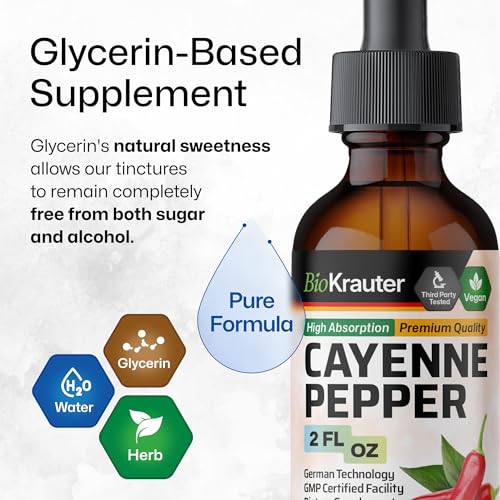 MAUWE HERBS Cayenne Pepper Supplement - Organic Cayenne Pepper Tincture MAUWE HERBS Au supplements
