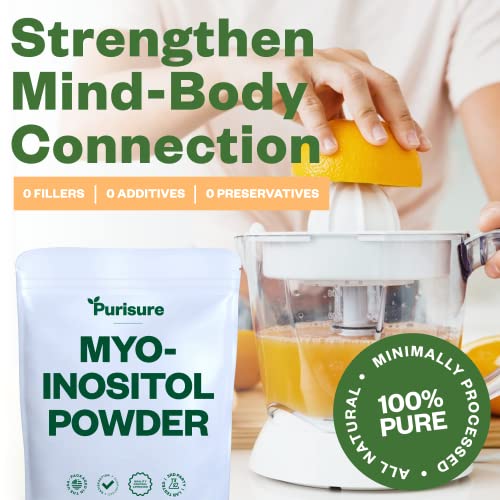 Purisure Myo-Inositol Powder, 250g, Fertility, Hormonal Balance and Ovarian Support Purisure Au supplements