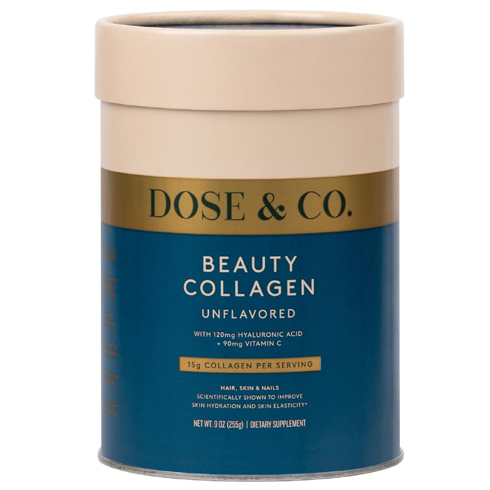 Dose & Co Beauty Collagen with Hyaluronic Acid and Vitamin C, Unflavoured - 255g Powder Supplement DOSE & CO Au supplements