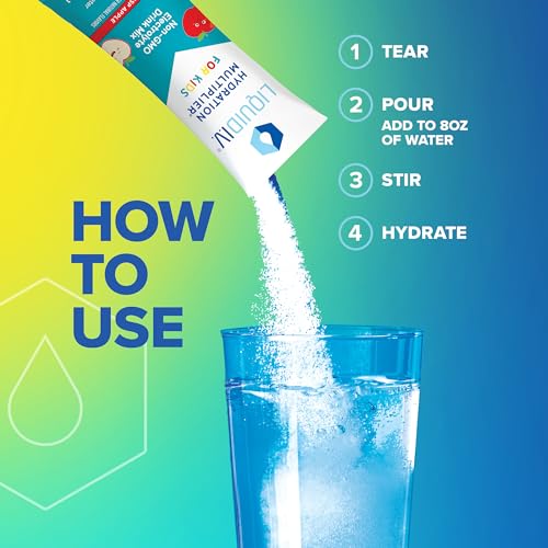 Liquid I.V. Hydration Multiplier Kids - Crisp Apple - Hydration Powder Packets | Electrolyte Liquid I.V. Au supplements