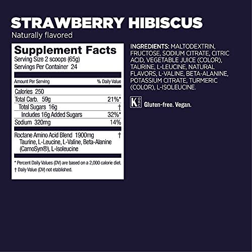 Gu Energy Roctane Ultra Endurance Energy Drink Mix, Strawberry Hibiscus GU Energy Au supplements