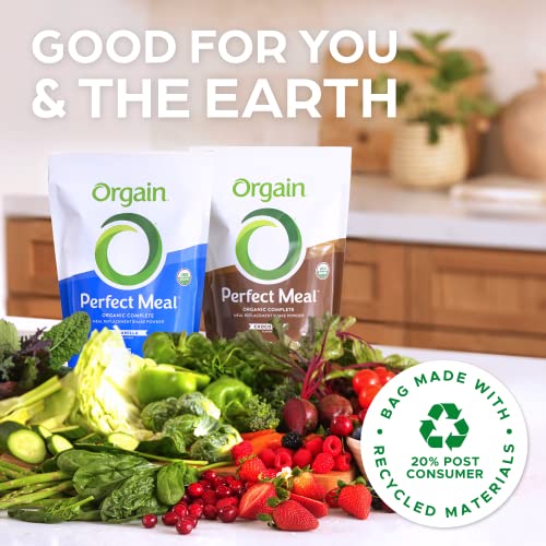 Orgain Organic Perfect Meal Replacement Protein Powder, Vanilla - 25g Plant Based Protein Orgain Au supplements