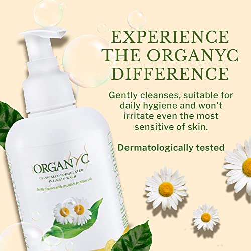 Organyc Feminine Intimate Wash for Sensitive Skin with Chamomile, Free from Chlorine, Parabens Organyc Au supplements