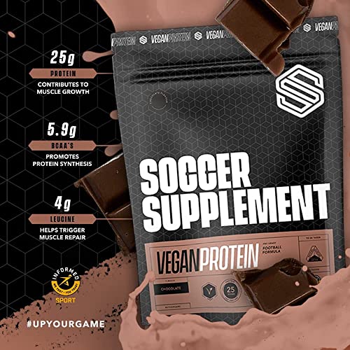 Soccer Supplement Vegan Protein Powder - 25g's of Protein per Serving, Chocolate Flavour SOCCER SUPPLEMENT Au supplements