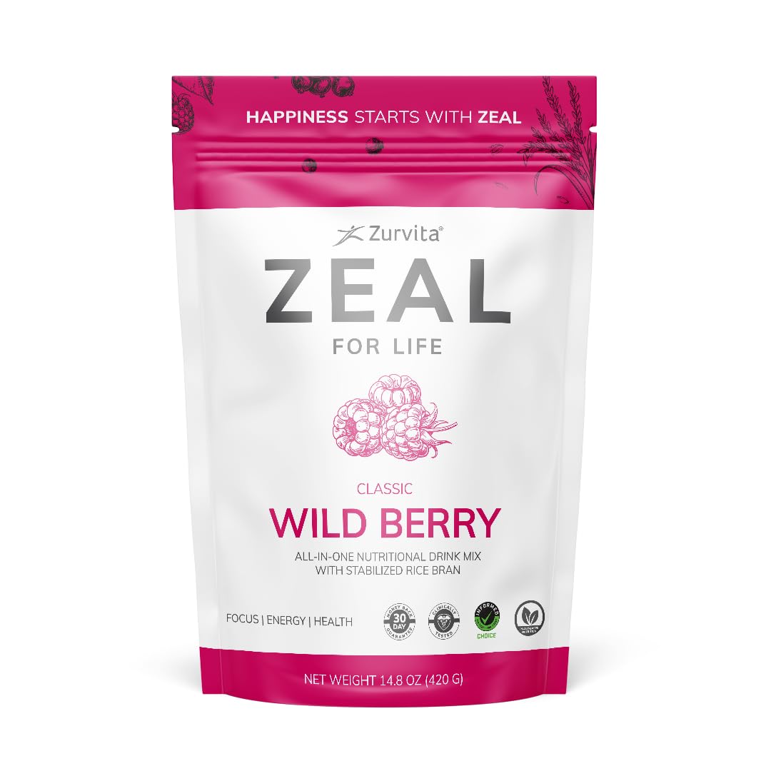 Zurvita - Zeal for Life 30-Day Wellness Bag - Wild Berry (Classic) - Nutritional Supplement for Vitality, Immunity, and Wellness - 420 Grams Zurvita Au supplements
