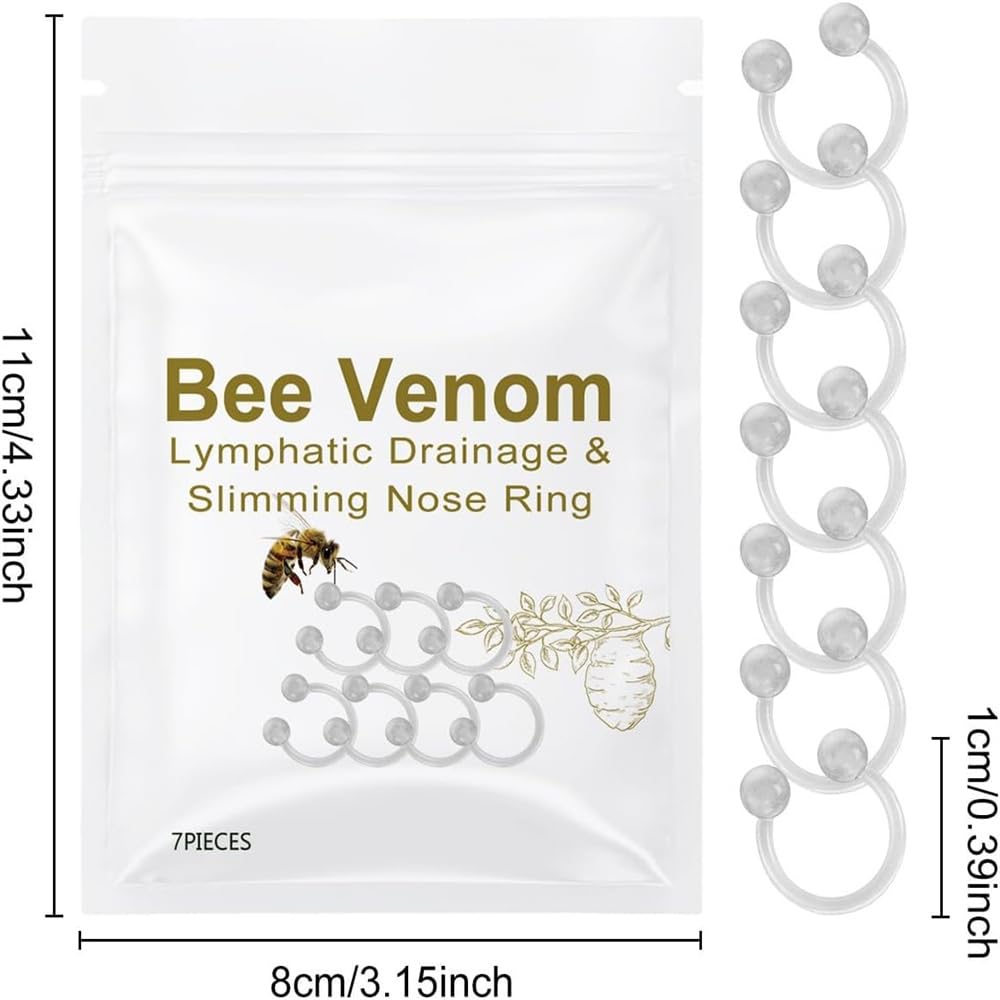 Bee Venom Lymphatic Drainage Nose Ring, Bee Venom Slimming Nose Ring, Bee Venom Lymphatic Drainage Generic Au supplements