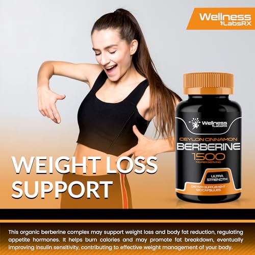 WELLNESS LABSRX Berberine Supplement 1500mg - Liposomal Berberine with Ceylon WELLNESS LABSRX Au supplements