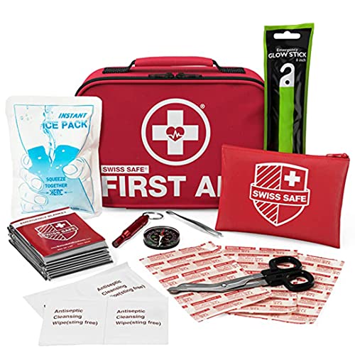 Swiss Safe 2-in-1 First Aid Kit (120 Piece) + Bonus 32-Piece Mini Kit Swiss Safe Au supplements