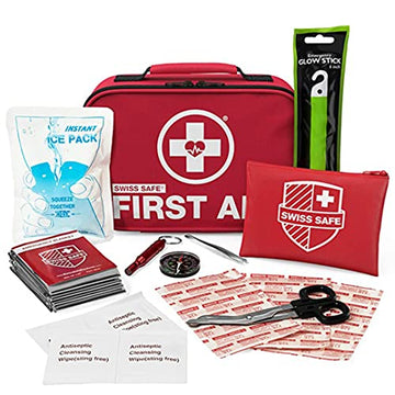 Swiss Safe 2-in-1 First Aid Kit (120 Piece) + Bonus 32-Piece Mini Kit Swiss Safe Au supplements
