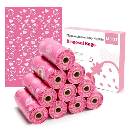 150Pcs Sanitary Napkin Disposal Bags, Luxiv Pink Disposable Sanitary Bag Personal Care Disposal Bags LuxivAU supplements