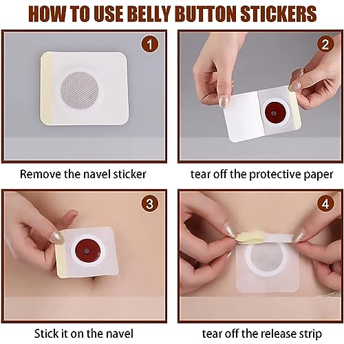 Rosarden 100Pcs Belly Patch, Toning Contouring Firming Patches, Navel Sticker, Sweatproof Patches Rosarden Au supplements